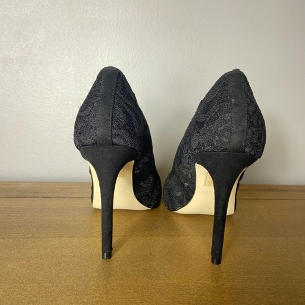 New Call It Spring Gwydda Black Lace Heels - Picture 6 of 6